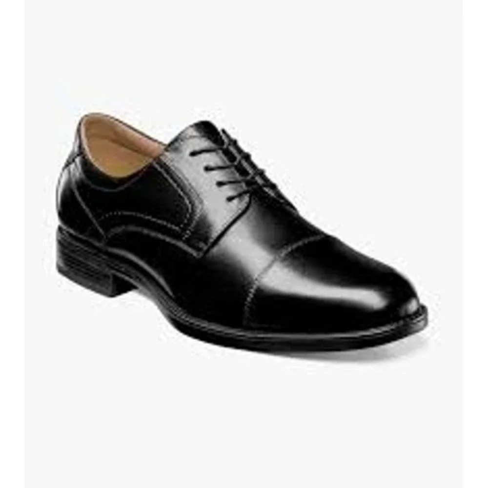 Florsheim center cap toe oxford shoes men 10 black academia career office